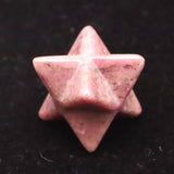 Japanese Natural Rhodonite 22mm Star Polyhedron 6.1g (ID:60013)