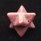 Japanese Natural Rhodonite 22mm Star Polyhedron 6.1g (ID:60013)