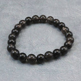 Japanese Natural Obsidian 8.5mm Bead Bracelet 17.7g (ID:60220)