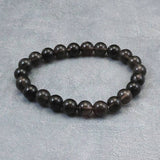 Japanese Natural Obsidian 8.5mm Bead Bracelet 17.7g (ID:60220)