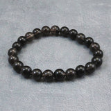 Japanese Natural Obsidian 8.5mm Bead Bracelet 17.7g (ID:60220)