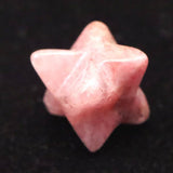 Japanese Natural Rhodonite 14mm Star Polyhedron 2.0g (ID:60541)