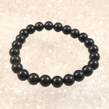 Japanese Natural Kamuikotan Stone ー Blue 8mm Bead Bracelet 19.4g (ID:60702)