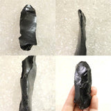 Japanese Natural Obsidian 81mm Lithic Artifact 33.3g (ID:60846)