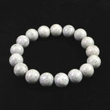 Japanese Natural Omi Rhyolite 12mm Bead Bracelet 40.7g (ID:61041)