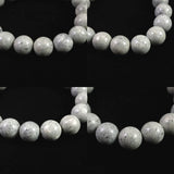 Japanese Natural Omi Rhyolite 12mm Bead Bracelet 40.7g (ID:61041)