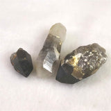 Japanese Natural Morion Black Quartz 21mm Rough Stone Set of 3 27.8g (ID:61138)