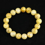 Japanese Natural Yellow Quartz 12mm Bead Bracelet 41.4g (ID:61535)
