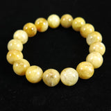 Japanese Natural Yellow Quartz 12mm Bead Bracelet 41.4g (ID:61535)