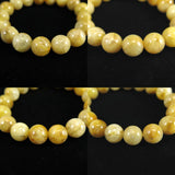 Japanese Natural Yellow Quartz 12mm Bead Bracelet 41.4g (ID:61535)