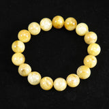 Japanese Natural Yellow Quartz 12mm Bead Bracelet 41.4g (ID:61535)