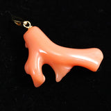 Japanese Natural Gem Coral Pendanttop 2.78g (ID:61663)