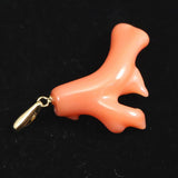 Japanese Natural Gem Coral Pendanttop 2.78g (ID:61663)