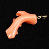 Japanese Natural Gem Coral Pendanttop 2.78g (ID:61663)