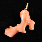 Japanese Natural Gem Coral Pendanttop 2.78g (ID:61663)