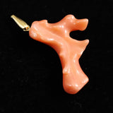 Japanese Natural Gem Coral Pendanttop 2.78g (ID:61663)