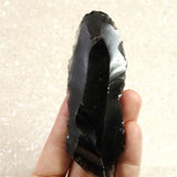 Japanese Natural Obsidian 101mm Lithic Artifact 52.0g (ID:61699)