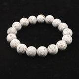 Japanese Natural Io Stone 12mm Bead Bracelet 37.8g (ID:61704)
