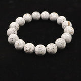 Japanese Natural Io Stone 12mm Bead Bracelet 37.8g (ID:61704)