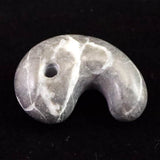 Japanese Natural Omi Taga Stone 33mm Magatama 13.1g (ID:61898)