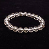 Japanese Natural Included Quartz 8mm Bead Bracelet 18.0g (ID:62377)
