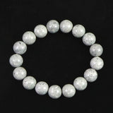 Japanese Natural Omi Rhyolite 12mm Bead Bracelet 41.0g (ID:62442)