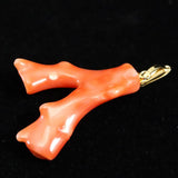 Japanese Natural Gem Coral Pendanttop 1.94g (ID:63334)