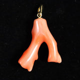 Japanese Natural Gem Coral Pendanttop 1.94g (ID:63334)