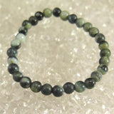Natural Itoigawa Jadeite Green 6mm Bead Bracelet 8.6g with Certificate (ID:63517)