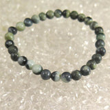 Natural Itoigawa Jadeite Green 6mm Bead Bracelet 8.6g with Certificate (ID:63517)