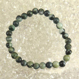 Natural Itoigawa Jadeite Green 6mm Bead Bracelet 8.6g with Certificate (ID:63517)