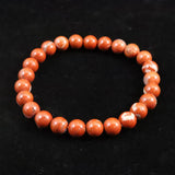 Japanese Natural Akadama Jasper 7.5mm Bead Bracelet 17.3g (ID:63785)