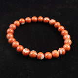 Japanese Natural Akadama Jasper 7.5mm Bead Bracelet 17.3g (ID:63785)