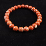 Japanese Natural Akadama Jasper 7.5mm Bead Bracelet 17.3g (ID:63785)
