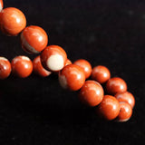 Japanese Natural Akadama Jasper 7.5mm Bead Bracelet 17.3g (ID:63785)