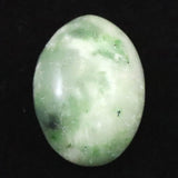Japanese Natural Hidaka Jadeite White-Green Oval 18mm Loose Stone 3.46g (ID:64416)