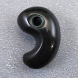 Japanese Natural Obsidian 21mm Magatama 3.2g (ID:64430)