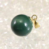 Izumo Jasper Pendanttop 18K Yellow Gold 12.5mm 2.86g with Directory Card (ID:64766)