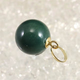 Izumo Jasper Pendanttop 18K Yellow Gold 12.5mm 2.86g with Directory Card (ID:64766)