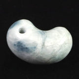 Natural Itoigawa Jadeite Blue 28mm Magatama 12.9g with Certificate (ID:64930)