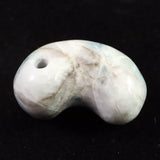 Natural Itoigawa Jadeite Blue 28mm Magatama 12.9g with Certificate (ID:64930)