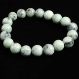 Natural Itoigawa Jadeite Light Green 10mm Bead Bracelet 28.2g with Certificate (ID:65410)