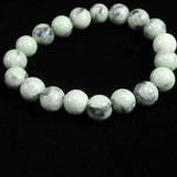 Natural Itoigawa Jadeite Light Green 10mm Bead Bracelet 28.2g with Certificate (ID:65410)