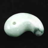 Natural Itoigawa Jadeite Light Green 29mm Magatama 10.98g with Certificate (ID:65415)