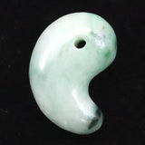 Natural Itoigawa Jadeite Light Green 29mm Magatama 10.98g with Certificate (ID:65415)