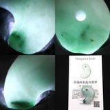 Natural Itoigawa Jadeite Light Green 29mm Magatama 10.98g with Certificate (ID:65415)