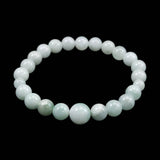 Natural Itoigawa Jadeite Light Green 8mm Bead Bracelet 22.8g with Certificate (ID:65420)