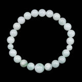 Natural Itoigawa Jadeite Light Green 8mm Bead Bracelet 22.8g with Certificate (ID:65420)