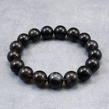 Japanese Natural Obsidian 12.5mm Bead Bracelet 42.0g (ID:65479)