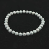 Japanese Natural Omi Rhyolite 6mm Bead Bracelet 10.2g (ID:65591)